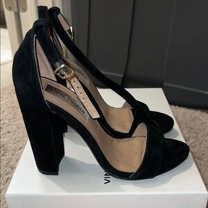 Steve Madden Carrson Heeled Black Sandals